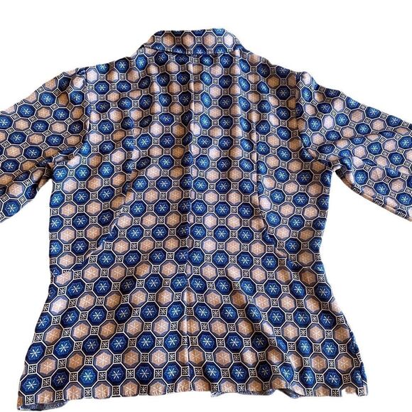 EUC Love blue and brown blouse - Picture 4 of 8